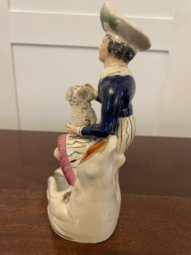 Antique Victorian Staffordshire Flatback Figure - Image 4